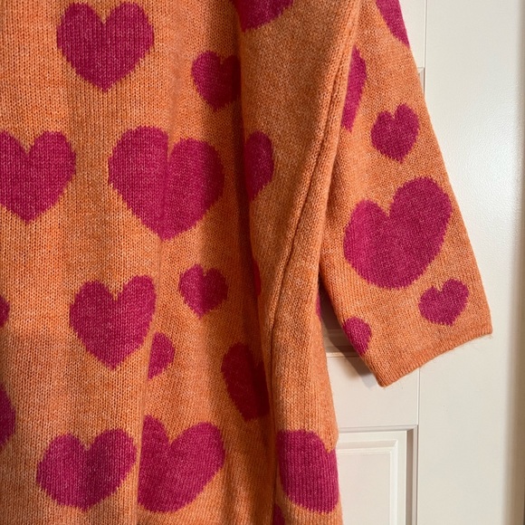Anthropologie hearts cardigan maeve XL 1X Large Free People Sweater boucle - Picture 3 of 4
